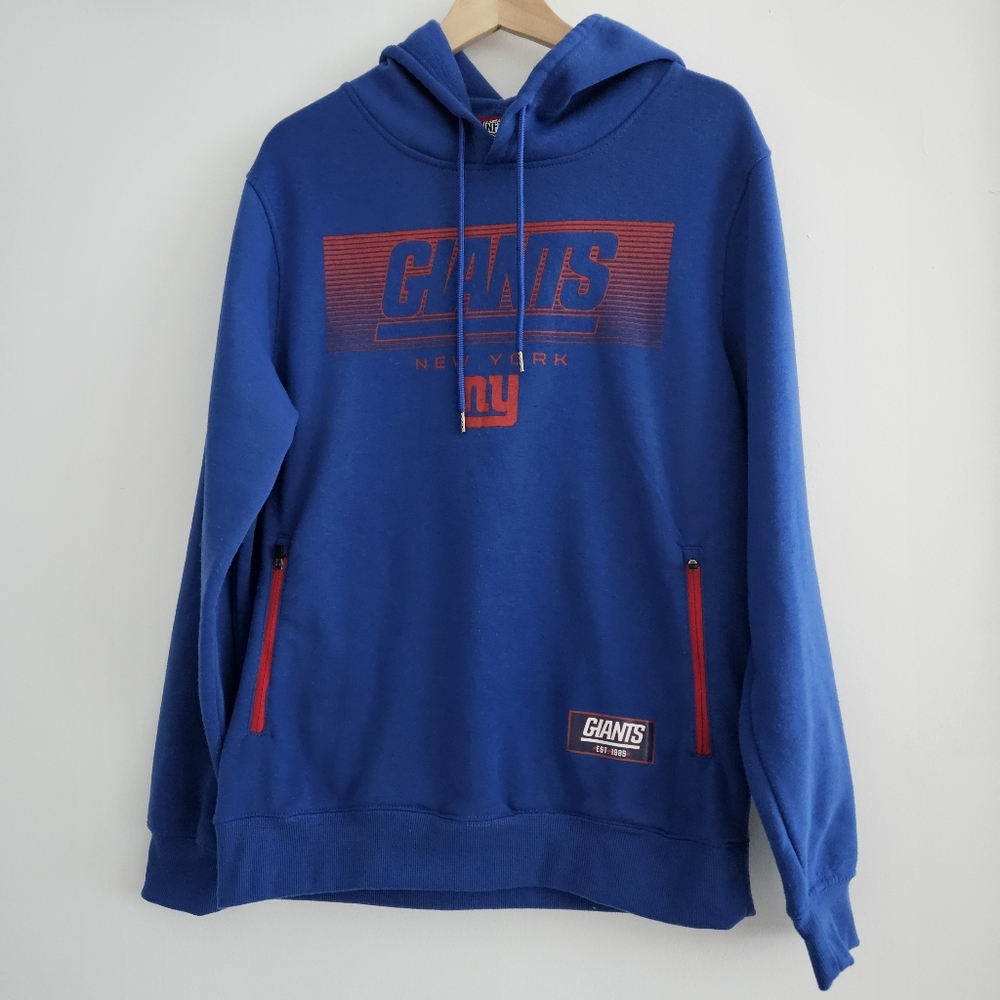 NFL Team Apparel Giants Pullover Hoodie Size M